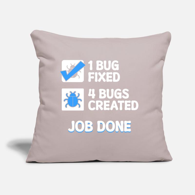 Bugfixing Developer Bugs Code Statement Computer Science Sofa pillow with filling 45cm x 45cm