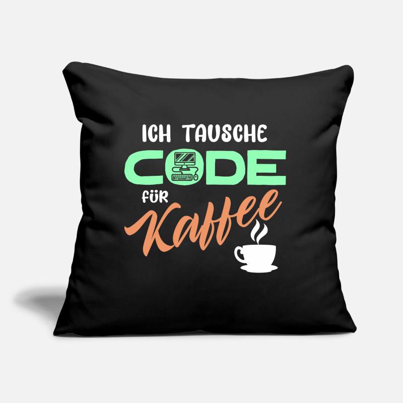 Code Développeur de déclaration Programmeur Ordinateur Coussin et housse de 45 x 45 cm