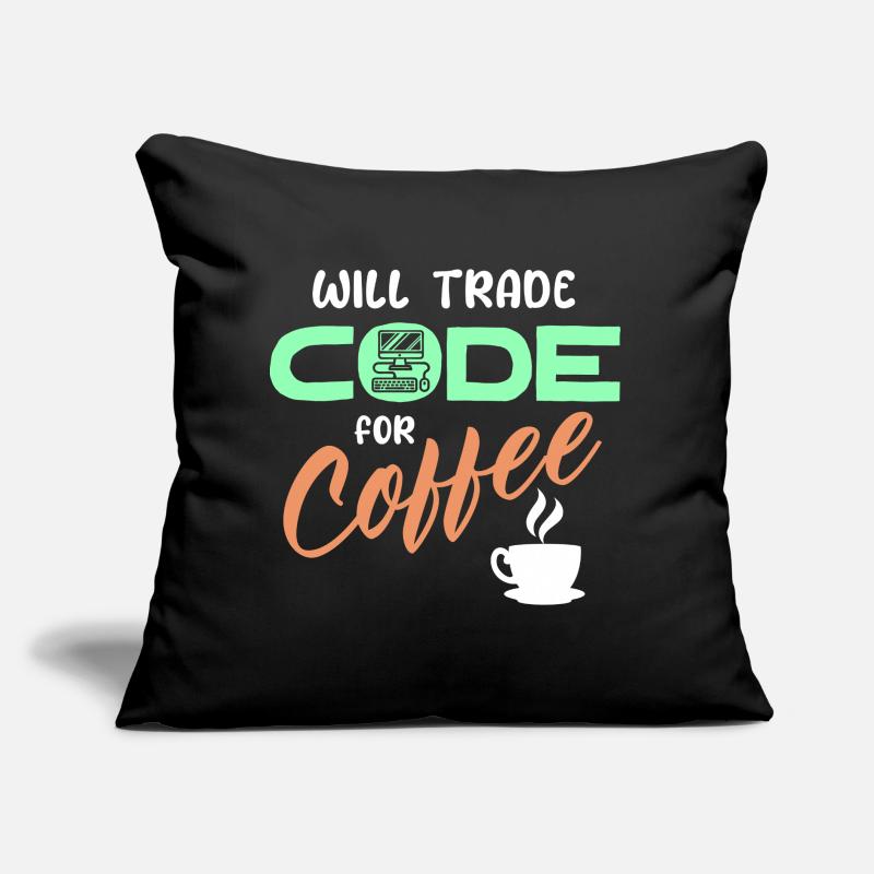 Programmer Developer Code Statement Computer Sofa pillow with filling 45cm x 45cm