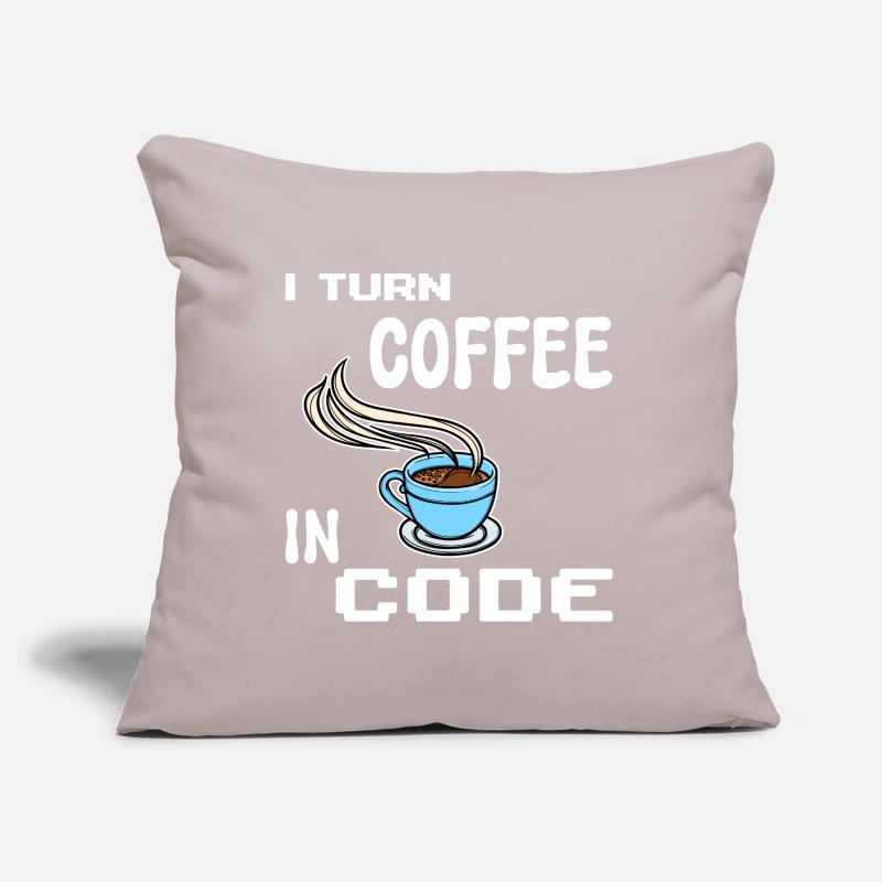 Developer Computergeek Statement Programmer Sofa pillow with filling 45cm x 45cm