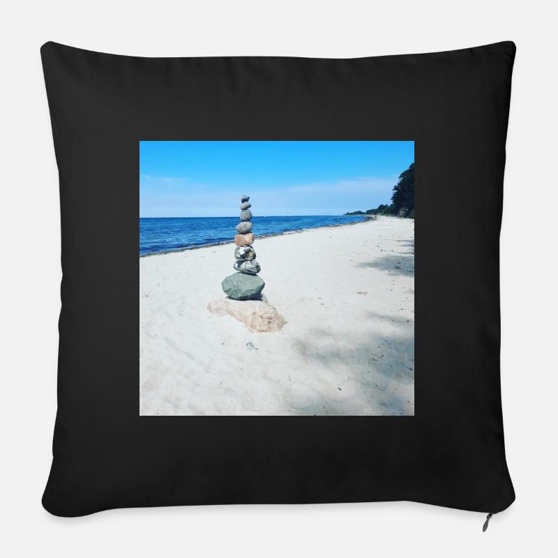 JensJensen - Sofakissen mit Füllung 45 x 45 cm - Schwarz