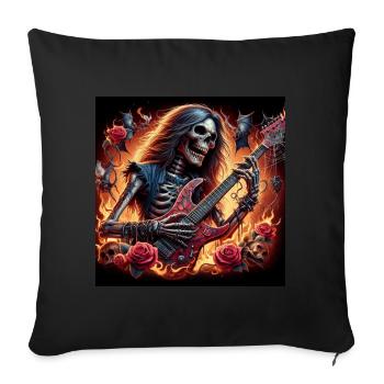 Métalleux après la mort - Coussin et housse de 45 x 45 cm - noir - Devant