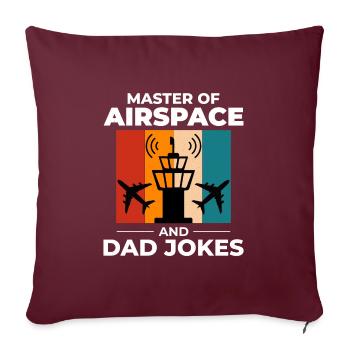 Air Traffic Controller Dad ATC Aviation Humor - Sofa pillow with filling 45cm x 45cm - burgundy - Front