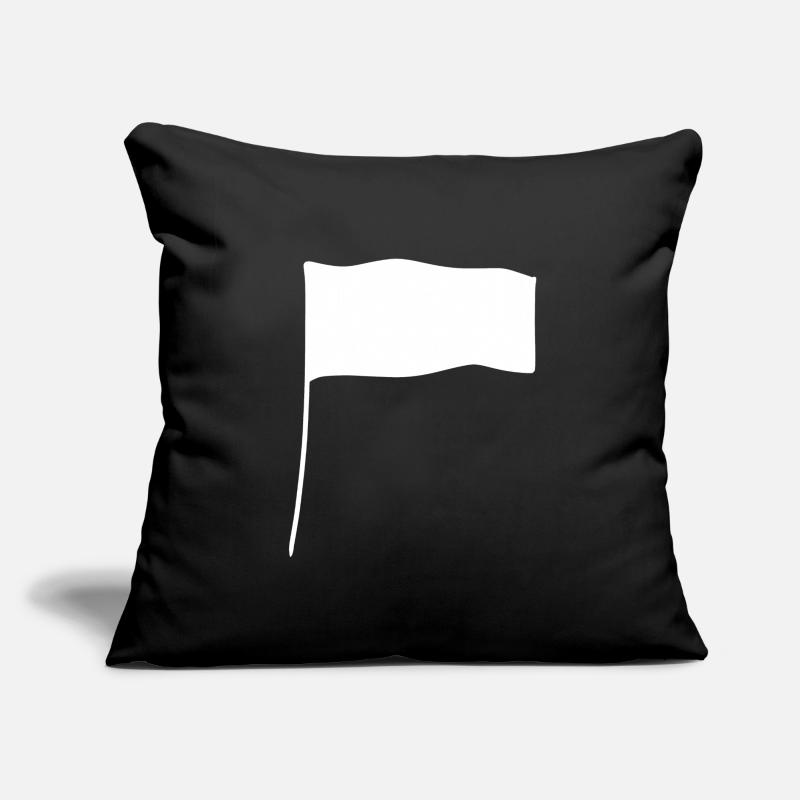 Icône de forme de drapeau Coussin et housse de 45 x 45 cm
