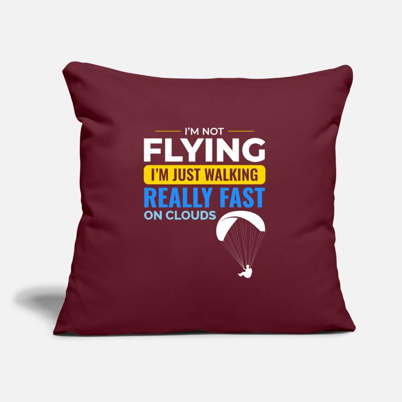 Paramotor Pilot Paramotoring Powered Paraglider Sofa pillow with filling 45cm x 45cm