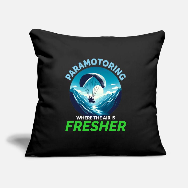 Paramotor Pilot Paramotoring Powered Paraglider Sofa pillow with filling 45cm x 45cm