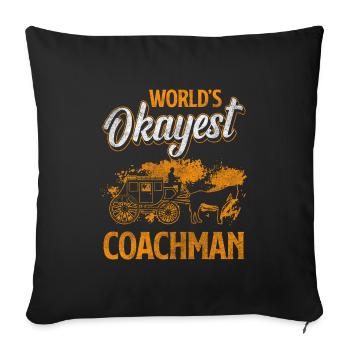 Fuhrmann Destination Carriage - Sofa pillow with filling 45cm x 45cm - black - Front