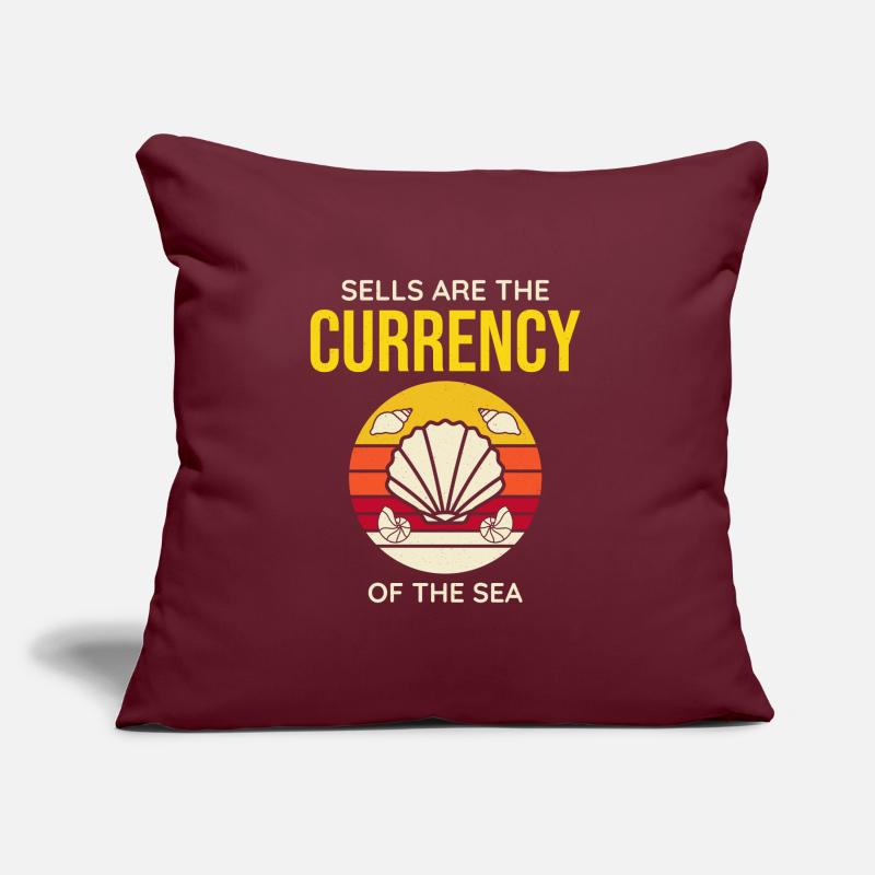 Seashells Collector Beachcomber Sea Shell Ocean Sofa pillow with filling 45cm x 45cm