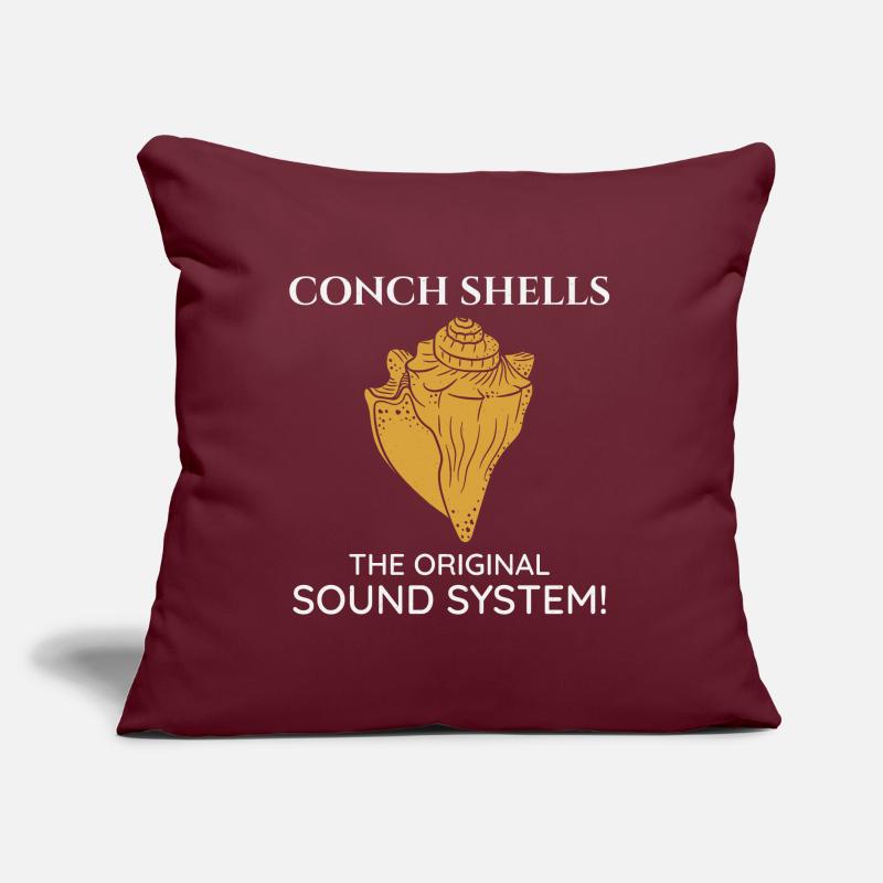Conque Coquillages Collector Beachcomber Coquillage Coussin et housse de 45 x 45 cm