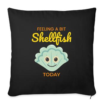 Scallop Seashells Collector Beachcomber Shellfish - Sofa pillow with filling 45cm x 45cm - black - Front
