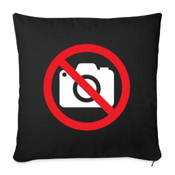 PAS DE PHOTOGRAPHIE - Coussin et housse de 45 x 45 cm - noir - Devant