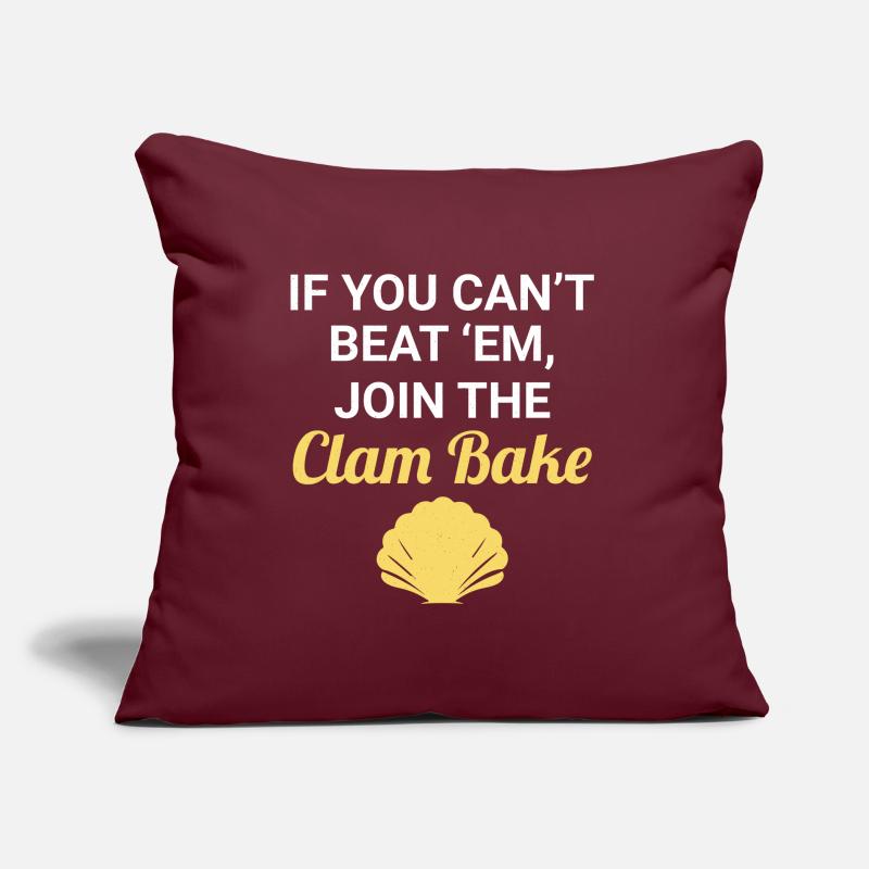 Clam Shell Seashells Collector Beachcomber Sofa pillow with filling 45cm x 45cm