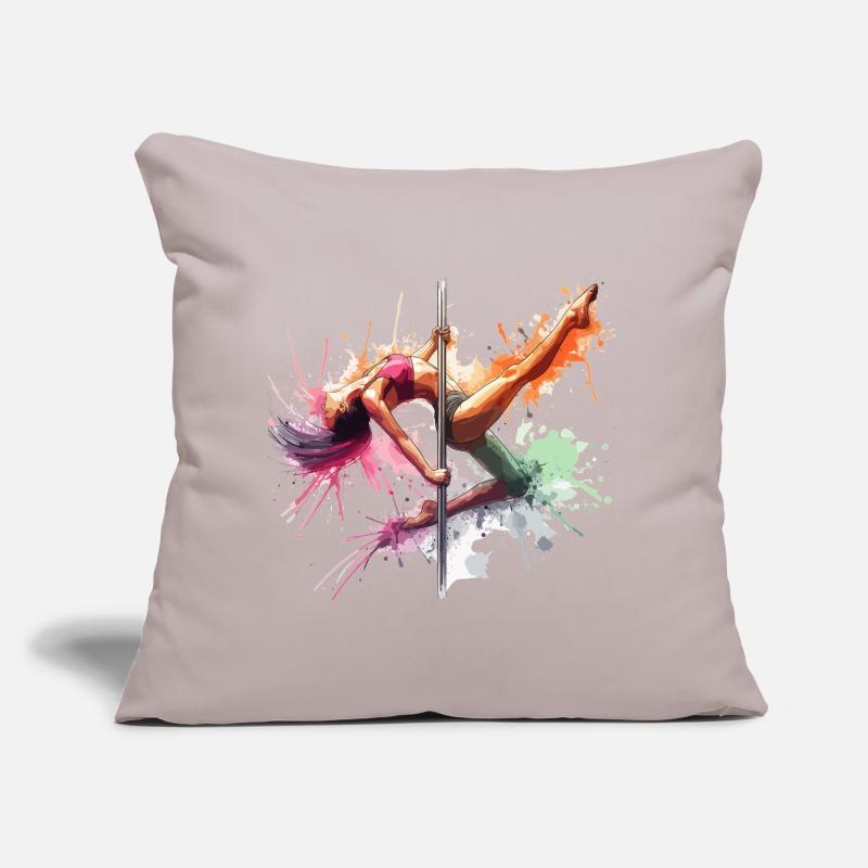 Pole Dance Couleurs Dynamiques Pole Dance Cadeau Coussin et housse de 45 x 45 cm