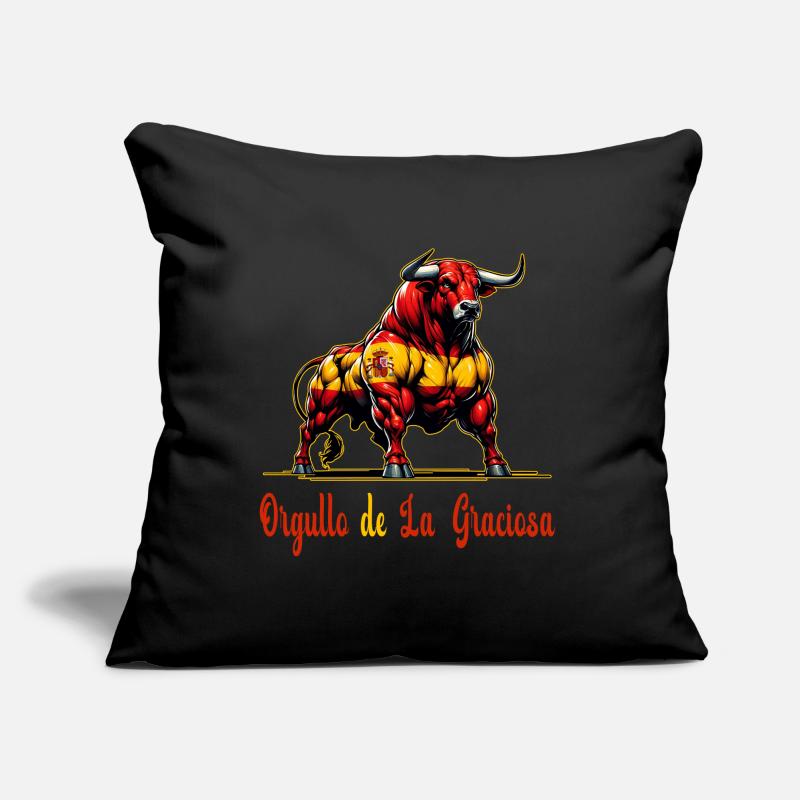 Le design du drapeau de Pride La Graciosa Coussin et housse de 45 x 45 cm