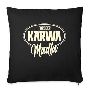 Färdder Kärwa Madla - Coussin et housse de 45 x 45 cm - noir - Devant