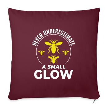 Lucioles Firefly Lightning Bug Insect Collector - Coussin et housse de 45 x 45 cm - bordeaux - Devant