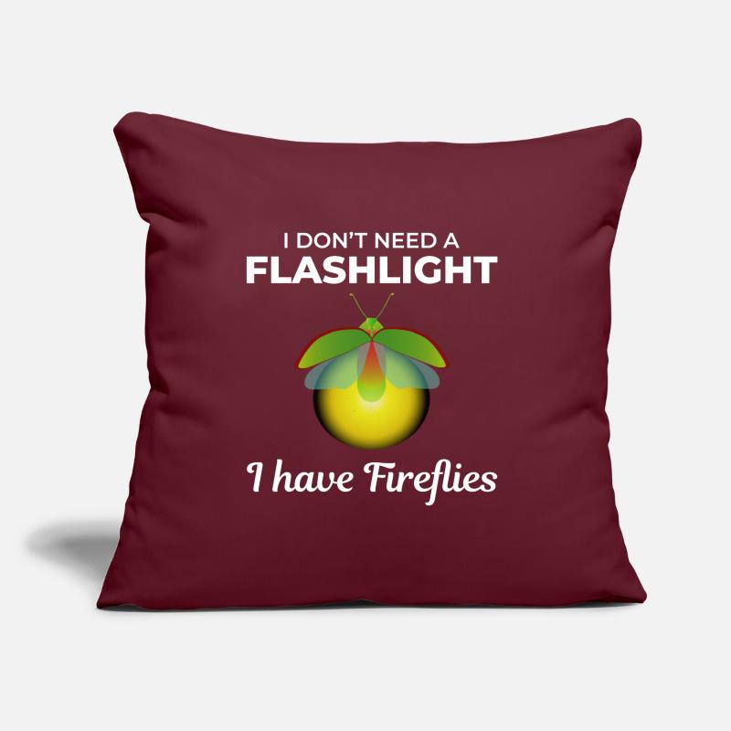 Lucioles Firefly Lightning Bug Insect Collector Coussin et housse de 45 x 45 cm