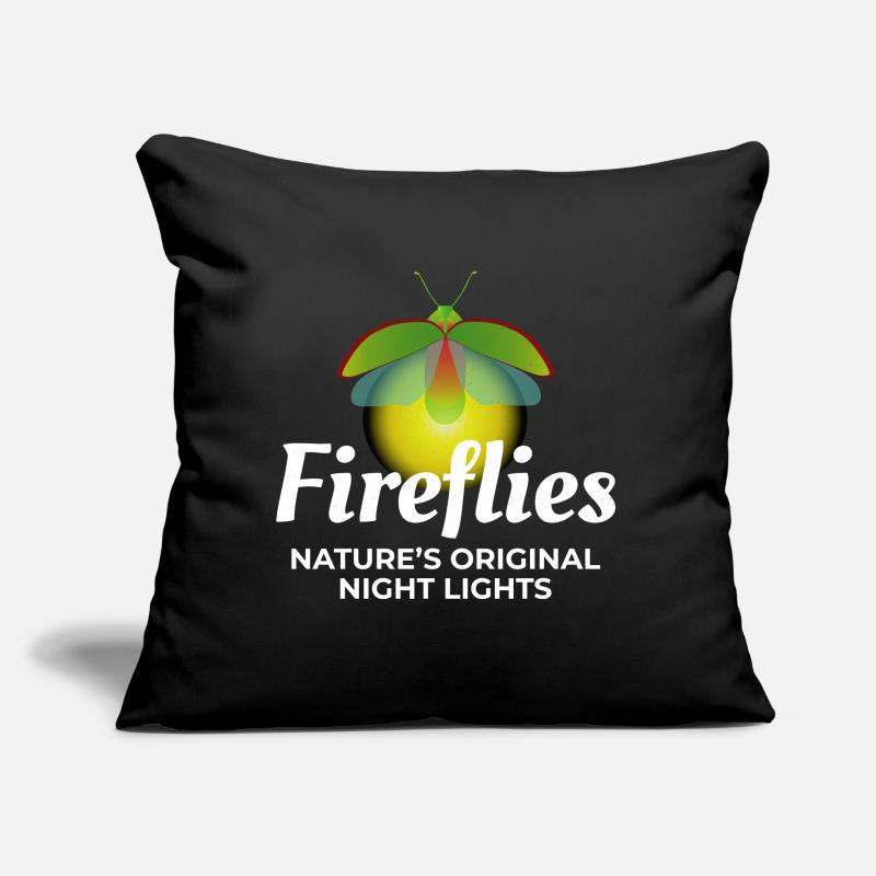 Lucioles Firefly Lightning Bug Insect Collector Coussin et housse de 45 x 45 cm