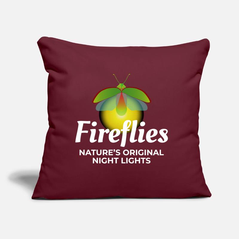 Lucioles Firefly Lightning Bug Insect Collector Coussin et housse de 45 x 45 cm