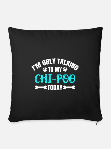 Chi-Poo - Sofakissen mit Füllung 45 x 45 cm - Schwarz
