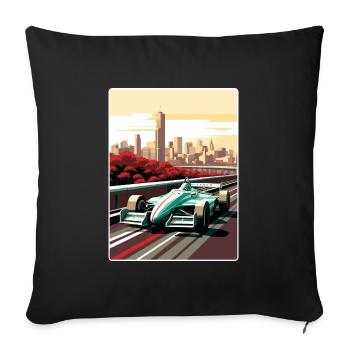 Melbourne Circuit Motorsport Rennen Australien Rennen - Sofakissen mit Füllung 45 x 45 cm - Schwarz - Vorne