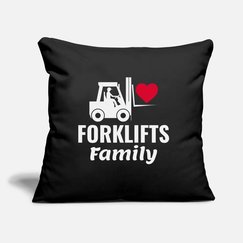 Forklift Operator Heavy Equipment Driver Family Sofa pillow with filling 45cm x 45cm
