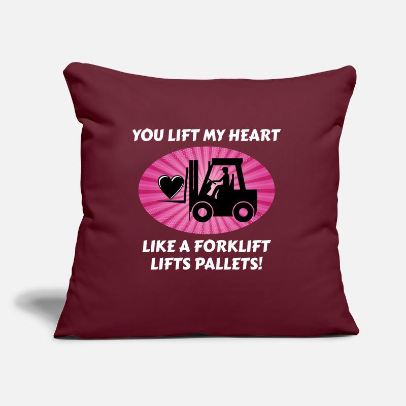 Forklift Operator Driver Valentine’s Day Funny Sofa pillow with filling 45cm x 45cm