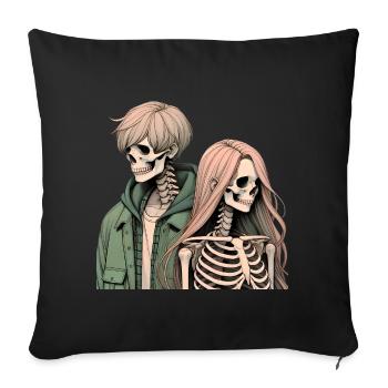 Join the Skeleton Crew Artwork - Sofa pillow with filling 45cm x 45cm - black - Front