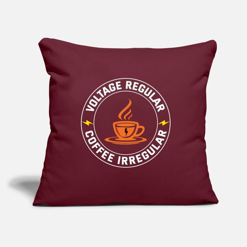 Electrician: Voltage Regular, Coffee Irregular Sofa pillow with filling 45cm x 45cm