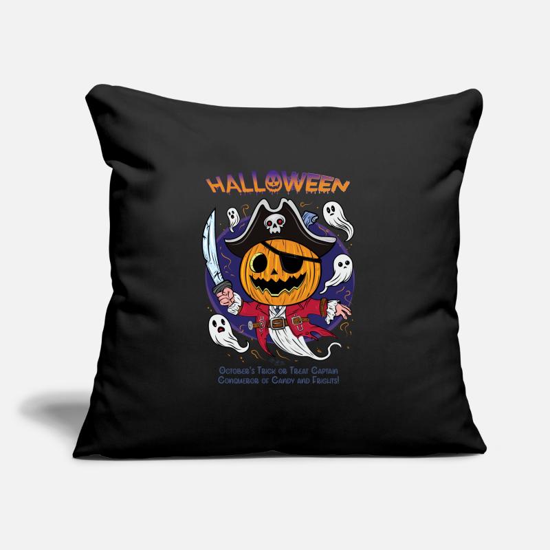 Captain Pumpkin Halloween | Candy Conqueror Sofa pillow with filling 45cm x 45cm