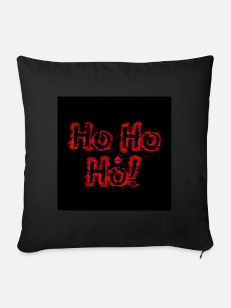 HoHoHo! - Sofakissen mit Füllung 45 x 45 cm - Schwarz