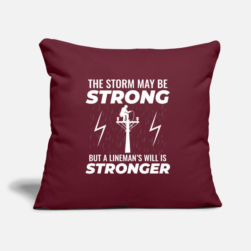 Lineman Strong Storm wird den Grid-Helden antreiben Sofakissen mit Füllung 45 x 45 cm