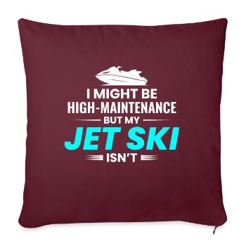 Jet Ski Lover Fun Watersports Enthusiast Ocean - Sofa pillow with filling 45cm x 45cm - burgundy - Front