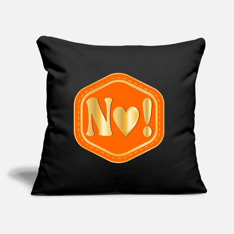 Réponse Non - Limites des citations Coussin et housse de 45 x 45 cm