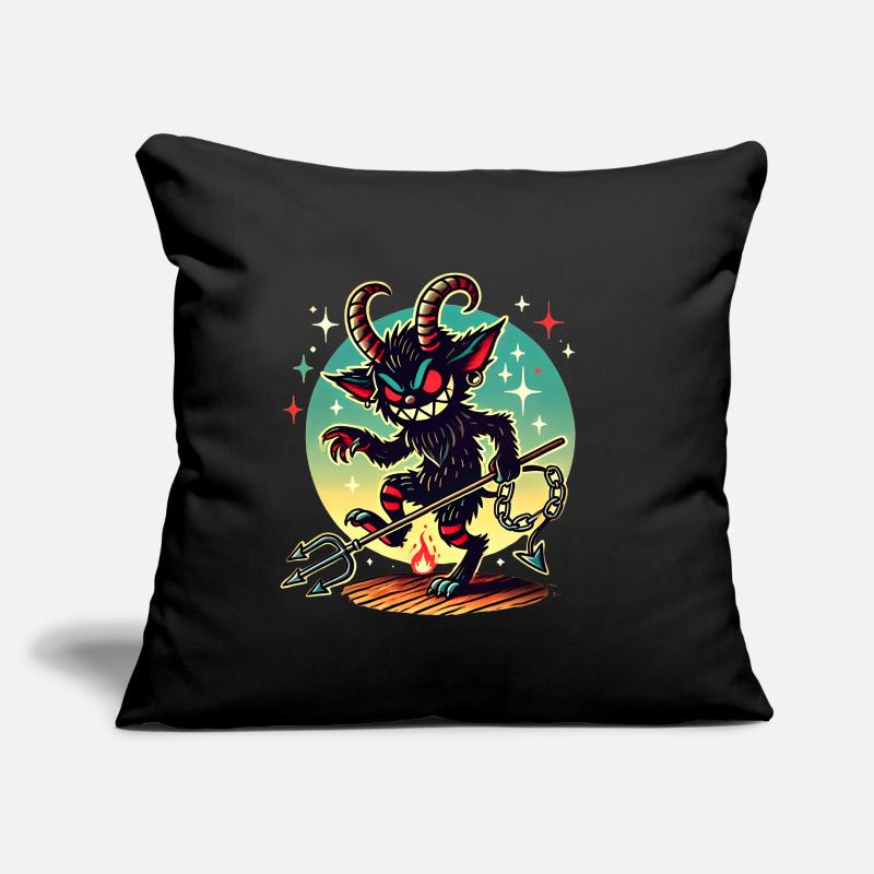 Krampusnacht Sei brav oder Vorsicht Sofakissen mit Füllung 45 x 45 cm