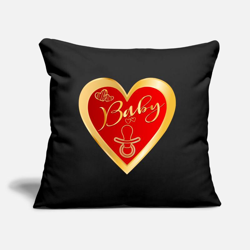 NOTIFICATION DE GROSSESSE BÉBÉ SUCETTE POUR BÉBÉ Coussin et housse de 45 x 45 cm