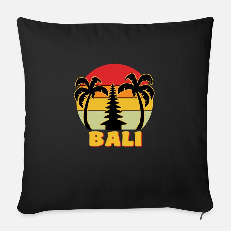 Bali - Sofakissen mit Füllung 45 x 45 cm - Schwarz