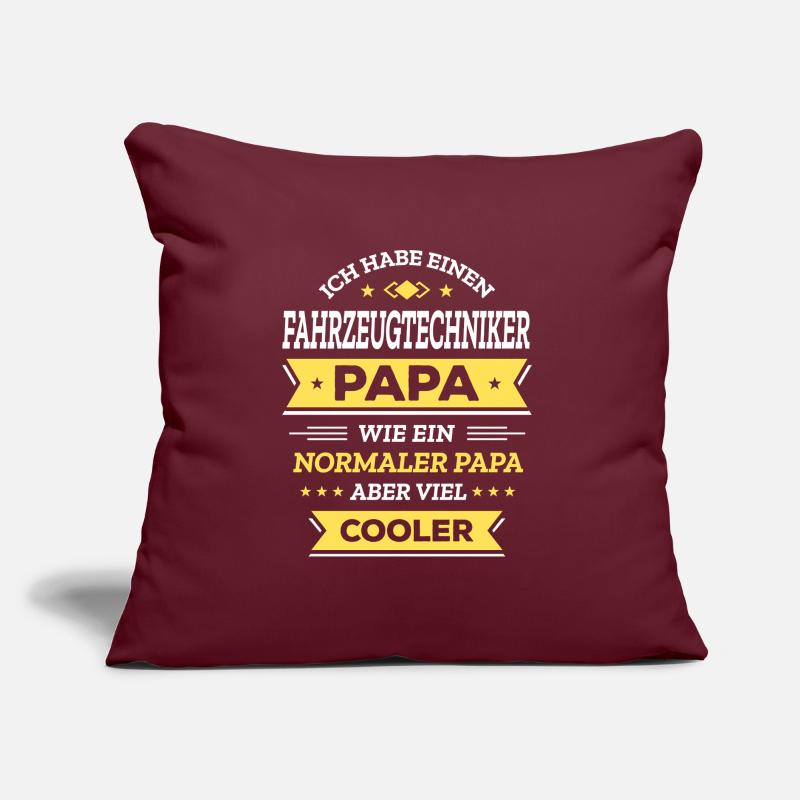 FAHRZEUGTECHNIKER PAPA - COOLER ALS NORMAL, TECH Sofakissen mit Füllung 45 x 45 cm