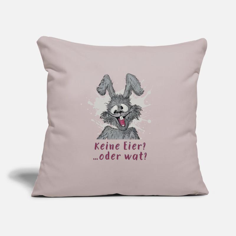 Keine Eier?….oder wat? Osterhase statement Sofakissen mit Füllung 45 x 45 cm
