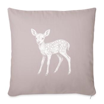 Fawn - Sofa pillow with filling 45cm x 45cm - light taupe - Front