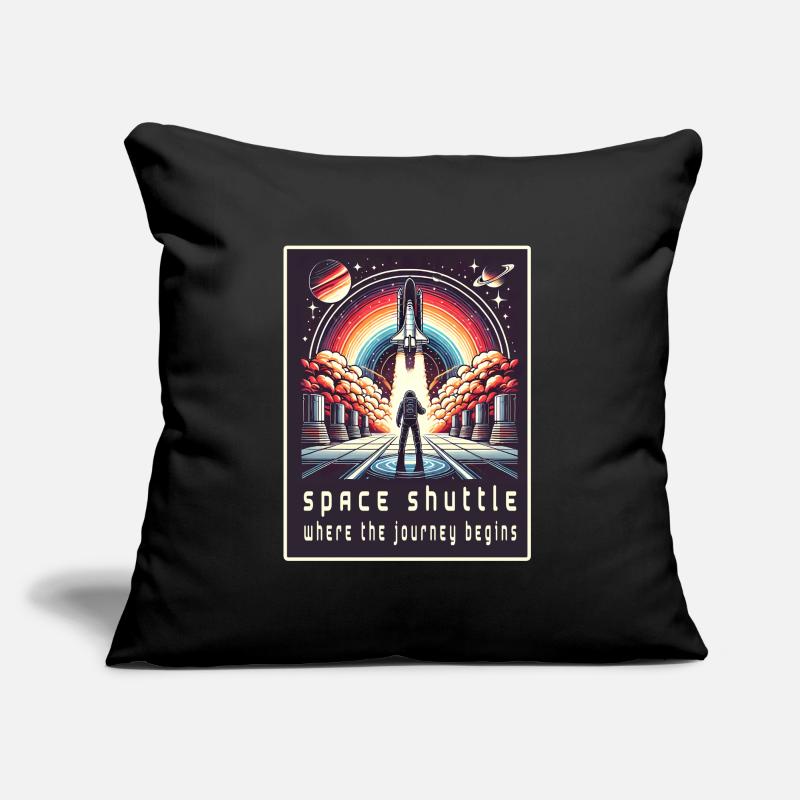Navette spatiale - Le voyage commence Coussin et housse de 45 x 45 cm