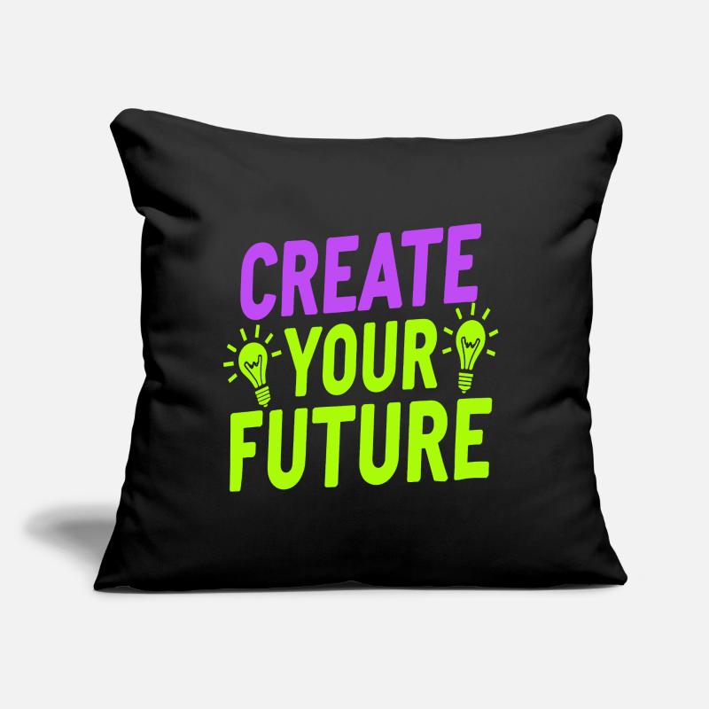 Create Your Future Glühbirne Sofakissen mit Füllung 45 x 45 cm