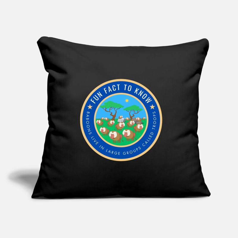 Baboons live in large groups called troops Sofa pillow with filling 45cm x 45cm