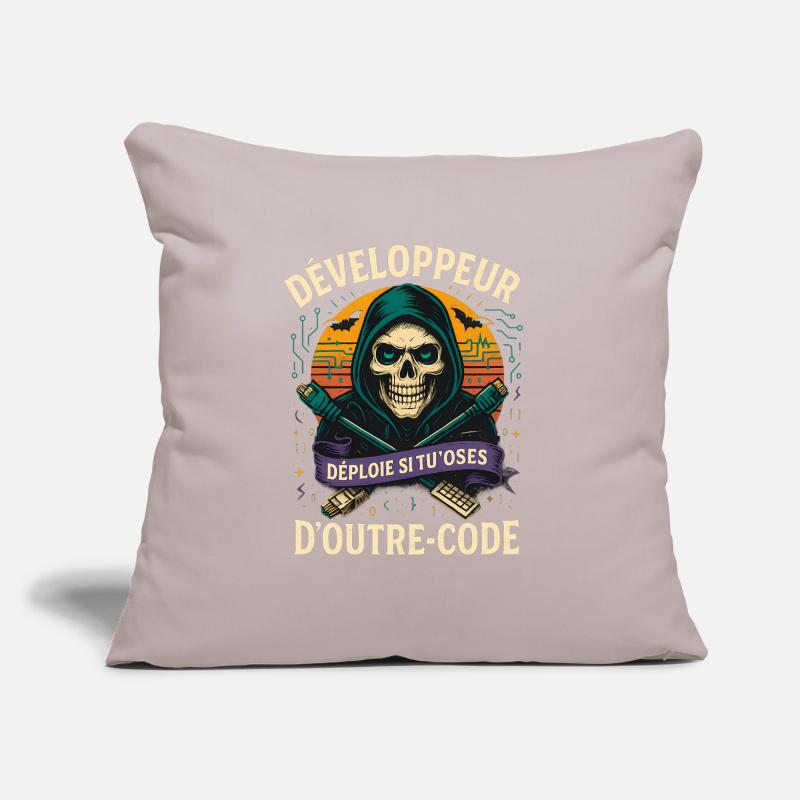 Web Developer - Halloween Skull Sofa pillow with filling 45cm x 45cm