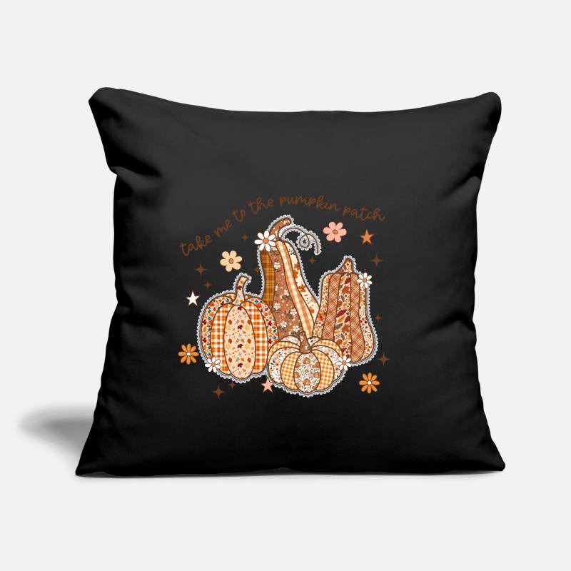 Patchwork Pumpkin Patch Sofa pillow with filling 45cm x 45cm