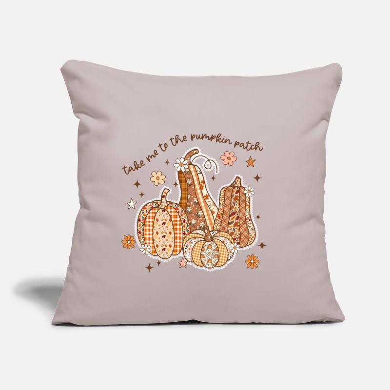 Patchwork Pumpkin Patch Sofa pillow with filling 45cm x 45cm