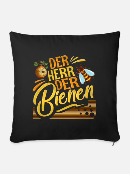 Imker - Sofakissen mit Füllung 45 x 45 cm - Schwarz