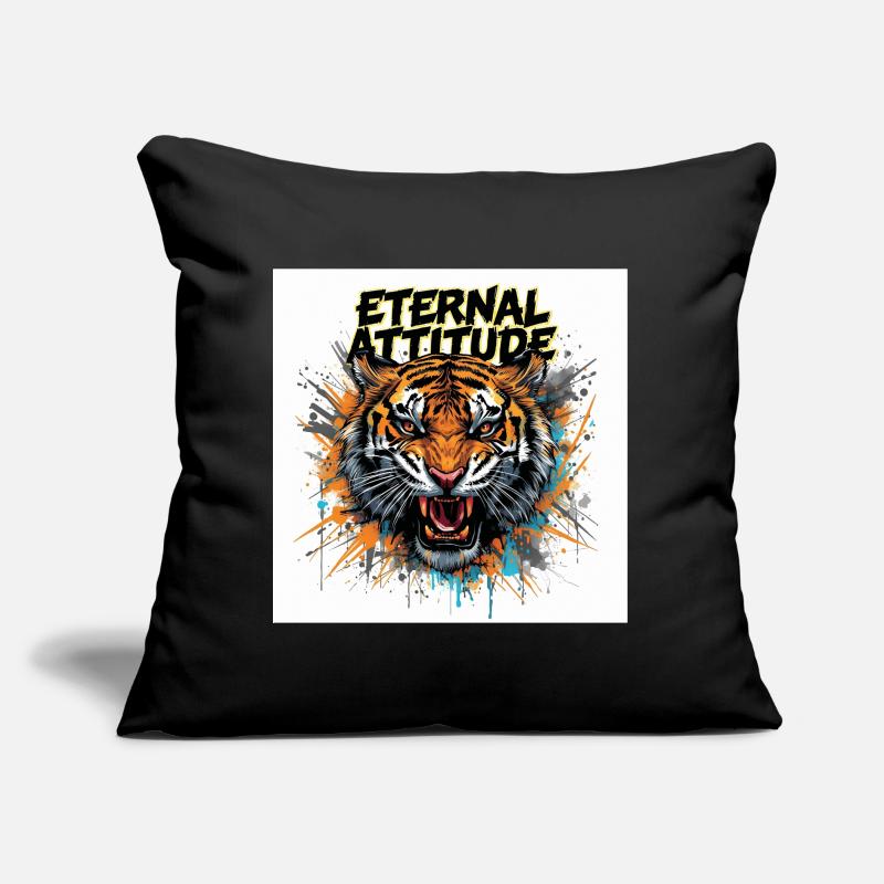 Pose du Tigre Éternel Coussin et housse de 45 x 45 cm