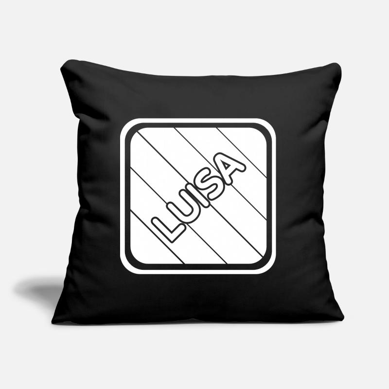 Luisa as a first name Sofa pillow with filling 45cm x 45cm