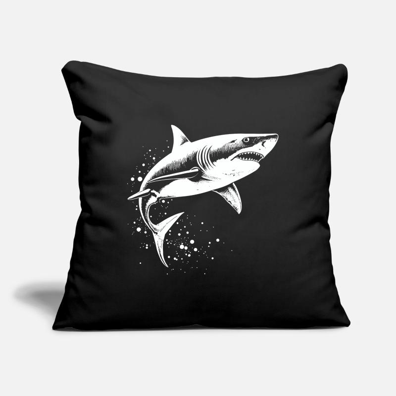 Shark Predator Ocean Predator Sofa pillow with filling 45cm x 45cm